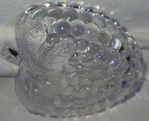 CT Glasschale Weintraubendekor kleine Schale 11,5x14,1 h3,8 einwandfrei erhalten Glas Schüssel Bild 5