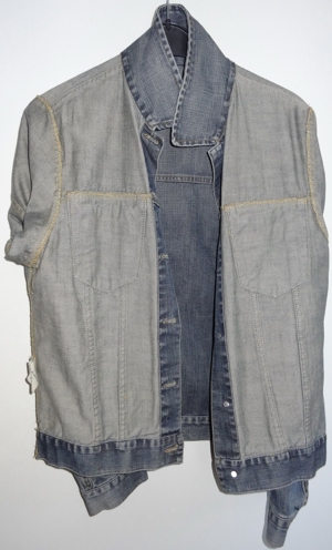 KT H&M LOGG Jeansjacke Damenjacke Gr. M blau 100% Baumwolle kaum getragen Jacke Jeans Bild 4