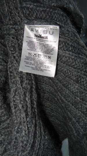 KT AMISU Weste Strickweste Schulterweste Gr. L Grau 70 Polyacryl 20Wolle 10Alpaka Damenweste Kleidun Bild 4