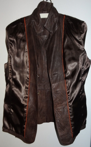 KT Leather Sound LSF Lederjacke Gr. 44 braun Nappaleder wenig getragen einwandfrei Damenjacke Jacke Bild 8