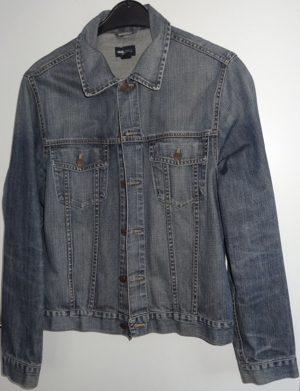 KT H&M LOGG Jeansjacke Damenjacke Gr. M blau 100% Baumwolle kaum getragen Jacke Jeans Bild 1