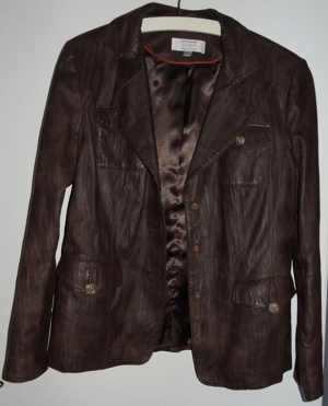 KT Leather Sound LSF Lederjacke Gr. 44 braun Nappaleder wenig getragen einwandfrei Damenjacke Jacke Bild 2