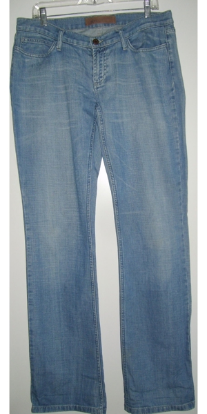 KHT SOCCX Jeans Gr. 31 36 blau Baumwolle getragen gut erhalten bis auf Hosenbeinende Damen Hose