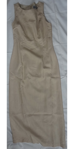 KJ Vera Condotti Kleid Gr.36 100% Leinen 128 cm cremefaben hellbiege kaum getragen Damenbekleidung Bild 1