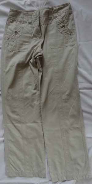 KHJ CECIL Hose Jeans Damen Gr. 7 cremefarben 46%Baumwolle wenig getragen gut erhalten Damenhose