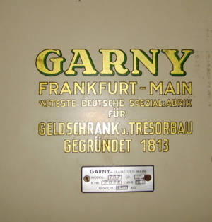 W GARNY Panzerschrank Geldschrank Tresor Modell 202 Größe 22 Jahr 1964 4500kg Bild 6