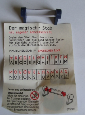 Ü-Ei 1302 2000 Der magische Stab 613 983 + BPZ 613983 einwandfrei erhalten Ferrero Bild 2