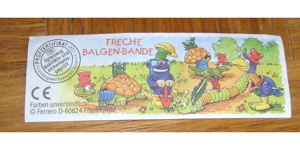Ü-Ei 0 2000 Freche Balgen-Bande BPZ Schildkröte Lissi 623660 Ferrero Kinder Beipackzettel