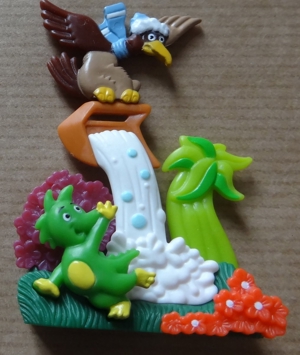 Ü-Ei 1539 2000/2001 Puzzle Tabaluga Drachenstark Pechvogel 641154 Ferrero Figur Steckpuzzle