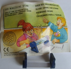 Ü-Ei 1302 2000 Der magische Stab 613 983 + BPZ 613983 einwandfrei erhalten Ferrero