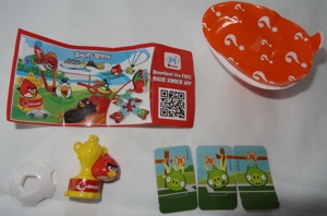 Ü-Ei 0 2010 Angry Birds Figur FF605 +BPZ +halbes Ei Kinderjoy Rovio unbespielt Ferrero Kinder Figur