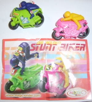 Ü-Ei 985 2003 Die wilden Stunt Biker Modell 1+BPZ MPG2S-369 Modell 2 MPG 2S 370 Ferrero