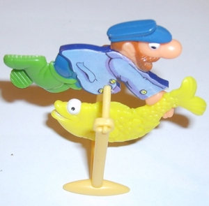 Ü-Ei 1291 1999 Auf und ab und rund herum Fischer Hein 649481 gut erhalten Ferrero Kinder Figur