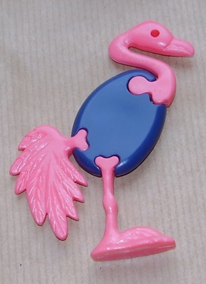 Ü-Ei 672 1998 Bunte Vogelwelt Flamingo Bella 613029 Ferrero Figur