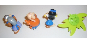 Ü-Ei 239 2006 Schim Banzai Zoff im Affenstall 3 Figuren 1 Bananenkreisel gut erhalten Ferrero Figur Bild 2
