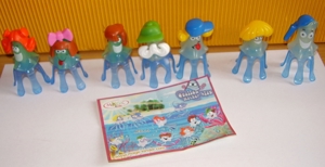 Ü-Ei 836 2006 Quallen machen blau 7 verschiedene Figuren + BPZ gebraucht Ferrero Kinder Figur Bild 2