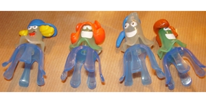 Ü-Ei 836 2006 Quallen machen blau 4 verschiedene Figuren gebraucht gut erhalte Ferrero Kinder Figur