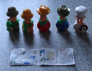 Ü-Ei 799 2003 Kopf hoch Jungs Cowboy Jimmy Olaf Eigelb 2x Schlangen Joe Ferrero Kinder Figur Bild 2
