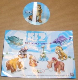 Ü-Ei 281 2006 Ice Age 2 Spielzeug 3D-Bild Säbelzahntieger Ice Age 2 BPZ in Cinema only Ferrero