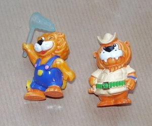 Ü-Ei 242 1993 Leo Venturas 2 Figuren Capo Leon Leo Sfarfalla gut erhalten Ferrero Figur