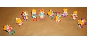 Ü-Ei 176 1996 Hanny Bunny`s lustige Ski Hasen 10 verschiedene Figuren gut erhalten Ferrero Figur