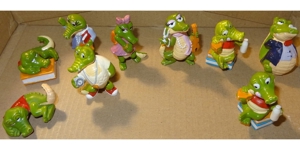 Ü-Ei 148 1991 Die KrokoSchule 7 verschiedene Figuren+1 gut erhalten Ferrero Kinder Figur