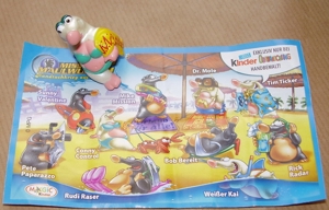 Ü-Ei 234 2006 Mission Maulwurf Handtuchkrieg auf Mallorca Figur Conny Control+BPZ Ferrero Figur