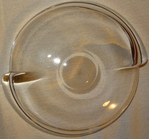 C Glasschale Schale flach aus Glas Obstteller O19x3,5 wenig benutzt gut erhalten Teller Dekoration Bild 6