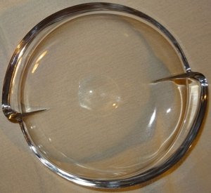 C Glasschale Schale flach aus Glas Obstteller O19x3,5 wenig benutzt gut erhalten Teller Dekoration Bild 8