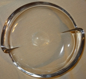 C Glasschale Schale flach aus Glas Obstteller O19x3,5 wenig benutzt gut erhalten Teller Dekoration Bild 7