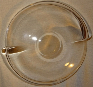 C Glasschale Schale flach aus Glas Obstteller O19x3,5 wenig benutzt gut erhalten Teller Dekoration Bild 2