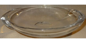 C Glasschale Schale flach aus Glas Obstteller O19x3,5 wenig benutzt gut erhalten Teller Dekoration Bild 4