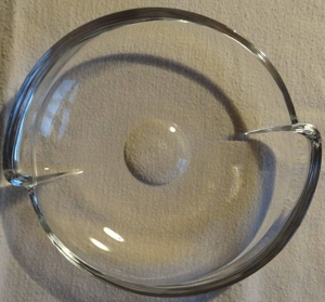 C Glasschale Schale flach aus Glas Obstteller O19x3,5 wenig benutzt gut erhalten Teller Dekoration Bild 5