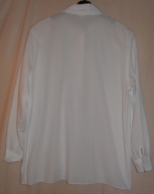 KL Marlene Bluse Gr.44 weiß 60Viskose 40Polyester Langarm wenig getragen gut erhalten Damen Kleidung Bild 3