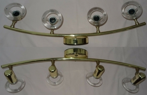 DR Standard Lite Deckenlampe Strahlerlampe goldfarben E14 R 0 4x50W L77 10x13 Deckenleuchte Lampe Bild 6