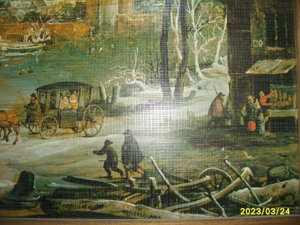 DN Bilder 4 Jahreszeiten Kunstdruck in Holzrahmen 30x30 4 Stück gut erhalten Bild mit Rahmen Holz Vi Bild 4