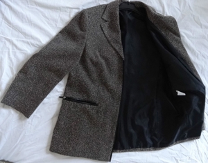 KI Blazer Damenjacke Gr. 42 dunkelgrau schwarz 79% Polyester 24% Viskose wenig Jacke Damenkleidung Bild 12