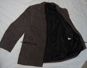 KI Blazer Damenjacke Gr. 42 dunkelgrau schwarz 79% Polyester 24% Viskose wenig Jacke Damenkleidung Bild 4