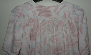 KP Miss Bellevue Nachthemd 44-46 Sommer Kurzarm weiß +rosa 45Baumwoll 55 Modal Schlafanzug Damen Bild 3
