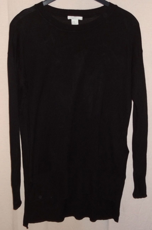 KA H&M Pullover Gr. XS schwarz 50Acryl 50 Viscose getragen noch gut erhalten Damenpullover Kleidung Bild 1