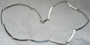 SP Avon Halskette Edelstahl 45cm 14 Glieder a 3cmx0,25 ungetragen einwandfrei erhalten Kette Schmuck Bild 3