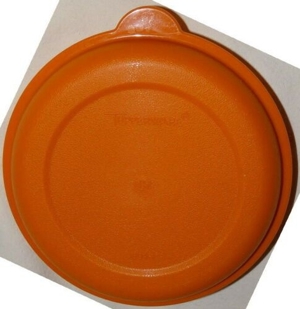 XP Tupperware Ersatzteil Deckel 1894 -1 orange f. Küchenperlenset gebraucht gut Zubehör Ersatzteil Bild 1
