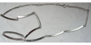 SP Avon Halskette Edelstahl 45cm 14 Glieder a 3cmx0,25 ungetragen einwandfrei erhalten Kette Schmuck Bild 1