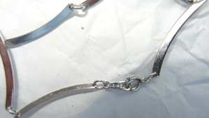 SP Avon Halskette Edelstahl 45cm 14 Glieder a 3cmx0,25 ungetragen einwandfrei erhalten Kette Schmuck Bild 5