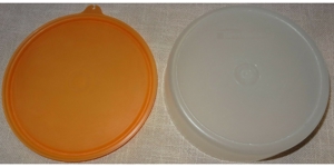 XP Tupperware Schüssel +Deckel 1405 + 227 0,3L Behälter eisedekor Deckel orange gebraucht Behälter