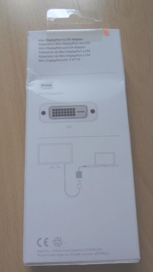 Apple Mini DisplayPort auf DVI Adapter Weiß neu und unbenutzt Bild 2