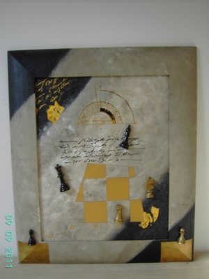 Gemälde - Collage - Coccia, Salvatore - Das Schachspiel Bild 2