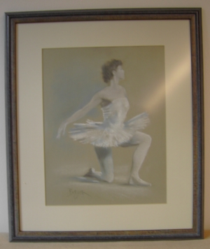 Gemälde - Pastell - Berger, Edgar - Balletttänzerin