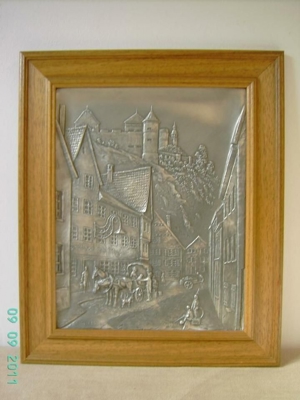 Tessarek, Werner - Zinnrelief Pfluggasse Heidenheim Bild 2