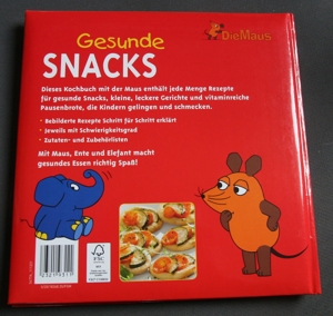 Die Maus - Gesunde Snacks Kinderkochbuch Bild 2